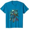 image:imageStar Wars Boba Fett Grunge Profile Graphic TShirt TShirtSapphire Blue
