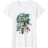 image:imageStar Wars Boba Fett Grunge Profile Graphic TShirt TShirtWhite
