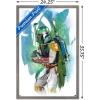 image:imageTrends International Star Wars Saga  Boba Fett  Water Color Wall Poster 34L x 224W Premium Unframed VersionBarnwood Framed Version