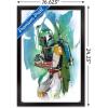 image:imageTrends International Star Wars Saga  Boba Fett  Water Color Wall Poster 34L x 224W Premium Unframed VersionBlack Framed Version