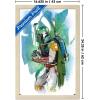 image:imageTrends International Star Wars Saga  Boba Fett  Water Color Wall Poster 34L x 224W Premium Unframed VersionBlonde Framed Version