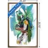 image:imageTrends International Star Wars Saga  Boba Fett  Water Color Wall Poster 34L x 224W Premium Unframed VersionBronze Framed Version