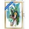 image:imageTrends International Star Wars Saga  Boba Fett  Water Color Wall Poster 34L x 224W Premium Unframed VersionGold Framed Version