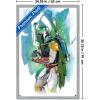 image:imageTrends International Star Wars Saga  Boba Fett  Water Color Wall Poster 34L x 224W Premium Unframed VersionGray Framed Version