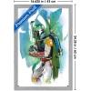 image:imageTrends International Star Wars Saga  Boba Fett  Water Color Wall Poster 34L x 224W Premium Unframed VersionGray Framed Version