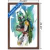 image:imageTrends International Star Wars Saga  Boba Fett  Water Color Wall Poster 34L x 224W Premium Unframed VersionMahogany Framed Version