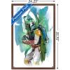 image:imageTrends International Star Wars Saga  Boba Fett  Water Color Wall Poster 34L x 224W Premium Unframed VersionMahogany Framed Version