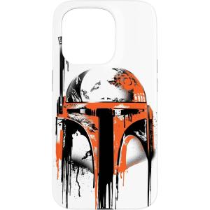 image:imageStar Wars Boba Fett Helmet Paint Drip White Case for iPhone 17iPhone 15 Pro