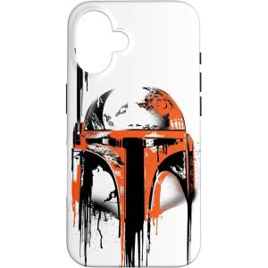 image:imageStar Wars Boba Fett Helmet Paint Drip White Case for iPhone 17iPhone 16