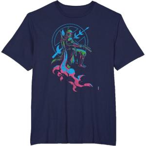 image:imageStar Wars The Book Of Boba Fett Retro Color Pop Poster V2 TShirtNavy Blue