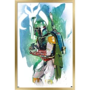 image:imageTrends International Star Wars Saga  Boba Fett  Water Color Wall Poster 34L x 224W Premium Unframed VersionGold Framed Version