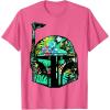 image:imageStar Wars Classic Hawaiian Print Boba Fett Helmet TShirt C2 TShirtPink Heather
