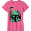 image:imageStar Wars Classic Hawaiian Print Boba Fett Helmet TShirt C2 TShirtPink Heather