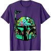 image:imageStar Wars Classic Hawaiian Print Boba Fett Helmet TShirt C2 TShirtPurple