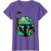 image:imageStar Wars Classic Hawaiian Print Boba Fett Helmet TShirt C2 TShirtPurple Heather