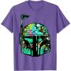 image:imageStar Wars Classic Hawaiian Print Boba Fett Helmet TShirt C2 TShirtPurple Heather