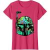 image:imageStar Wars Classic Hawaiian Print Boba Fett Helmet TShirt C2 TShirtRed Heather