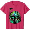image:imageStar Wars Classic Hawaiian Print Boba Fett Helmet TShirt C2 TShirtRed Heather