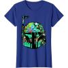 image:imageStar Wars Classic Hawaiian Print Boba Fett Helmet TShirt C2 TShirtRoyal Blue