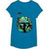 image:imageStar Wars Classic Hawaiian Print Boba Fett Helmet TShirt C2 TShirtSapphire Blue