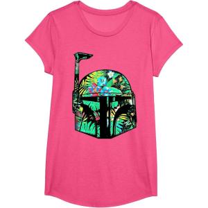 image:imageStar Wars Classic Hawaiian Print Boba Fett Helmet TShirt C2 TShirtPink Heather