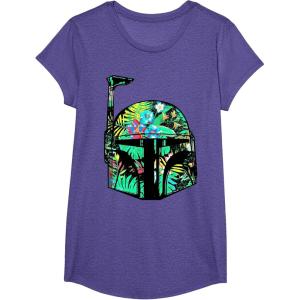 image:imageStar Wars Classic Hawaiian Print Boba Fett Helmet TShirt C2 TShirtPurple Heather