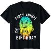 image:imageStar Wars Chewie Party Animal 21st Birthday Color Portrait TShirtBlack