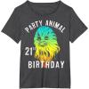 image:imageStar Wars Chewie Party Animal 21st Birthday Color Portrait TShirtDark Heather Grey