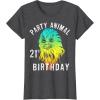 image:imageStar Wars Chewie Party Animal 21st Birthday Color Portrait TShirtDark Heather Grey
