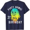 image:imageStar Wars Chewie Party Animal 21st Birthday Color Portrait TShirtNavy Blue