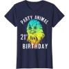 image:imageStar Wars Chewie Party Animal 21st Birthday Color Portrait TShirtNavy Blue