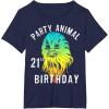 image:imageStar Wars Chewie Party Animal 21st Birthday Color Portrait TShirtNavy Blue