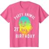 image:imageStar Wars Chewie Party Animal 21st Birthday Color Portrait TShirtPink Heather