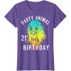 image:imageStar Wars Chewie Party Animal 21st Birthday Color Portrait TShirtPurple Heather
