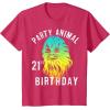 image:imageStar Wars Chewie Party Animal 21st Birthday Color Portrait TShirtRed Heather