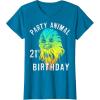 image:imageStar Wars Chewie Party Animal 21st Birthday Color Portrait TShirtSapphire Blue