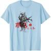 image:imageStar Wars Classic Boba Fett Samurai Kanji Retro Poster TShirtBaby Blue