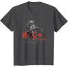 image:imageStar Wars Classic Boba Fett Samurai Kanji Retro Poster TShirtDark Heather Grey