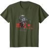 image:imageStar Wars Classic Boba Fett Samurai Kanji Retro Poster TShirtOlive Green
