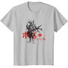 image:imageStar Wars Classic Boba Fett Samurai Kanji Retro Poster TShirtSilver Grey