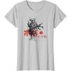 image:imageStar Wars Classic Boba Fett Samurai Kanji Retro Poster TShirtSilver Grey