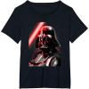 image:imageStar Wars Classic Darth Vader Red Lightsaber Retro Portrait TShirtBlack