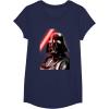 image:imageStar Wars Classic Darth Vader Red Lightsaber Retro Portrait TShirtNavy Blue