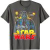 image:imageStar Wars Darth Vader Retro Sith Lord Graphic TShirt TShirtAsphalt Grey