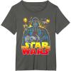 image:imageStar Wars Darth Vader Retro Sith Lord Graphic TShirt TShirtAsphalt Grey