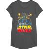 image:imageStar Wars Darth Vader Retro Sith Lord Graphic TShirt TShirtAsphalt Grey