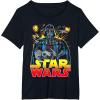 image:imageStar Wars Darth Vader Retro Sith Lord Graphic TShirt TShirtBlack