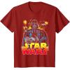 image:imageStar Wars Darth Vader Retro Sith Lord Graphic TShirt TShirtCranberry Red