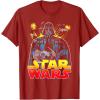 image:imageStar Wars Darth Vader Retro Sith Lord Graphic TShirt TShirtCranberry Red