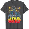 image:imageStar Wars Darth Vader Retro Sith Lord Graphic TShirt TShirtDark Heather Grey